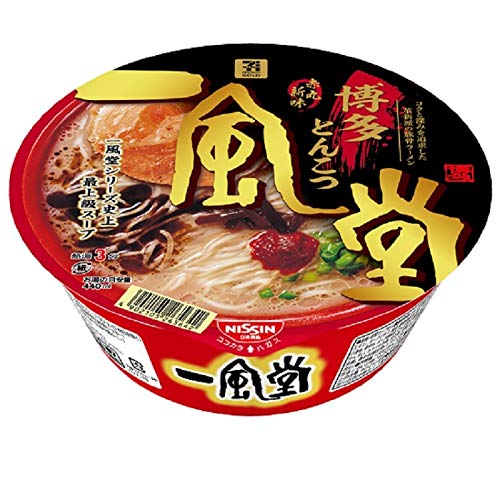 日清食品 一風堂 赤丸新味 博多とんこつ 127g12個