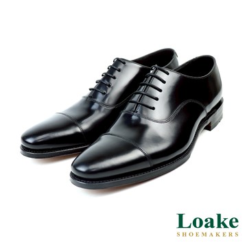 【LOAKE】經典素雅橫飾牛津鞋 黑色(LK1623-BL)
