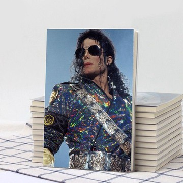 MJ🔥麥可·傑克遜全系列週邊 邁克爾傑克遜筆記本Jackson周邊照片32K日記本子A5橫線手賬簿定製 明星同款 演唱