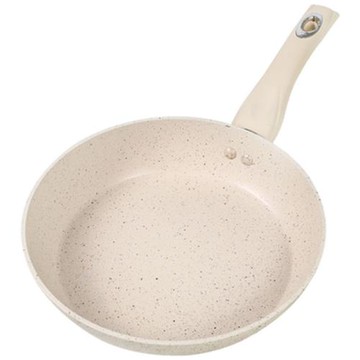 麥飯石不粘鍋家用做牛軋糖雪花酥不沾平底鍋煎鍋燃氣灶電磁爐通用