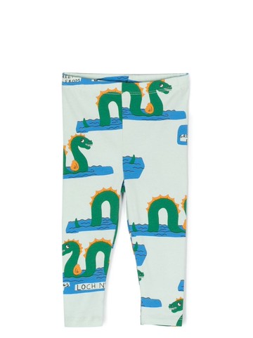Mini Rodini - illustration-print leggings - kids - Cotton/Elastane - 68-74 - Green