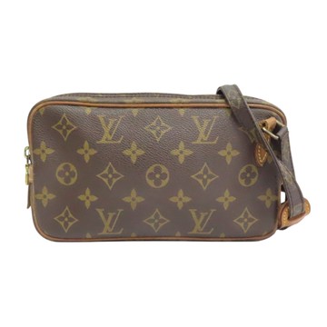 LOUIS VUITTON LV 路易威登 棕色 原花帆布 Marly Bandouliere 肩背包 M51828 【二手名牌BRAND OFF】