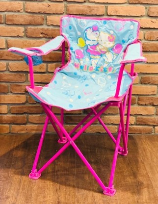【震撼精品百貨】Hello Kitty 凱蒂貓~三麗鷗 KITTY外出摺疊椅/露營椅-冰淇淋#42777