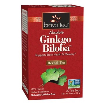 Absolute Gingko Biloba Tea 20 Bags by Bravo Tea & Herbs