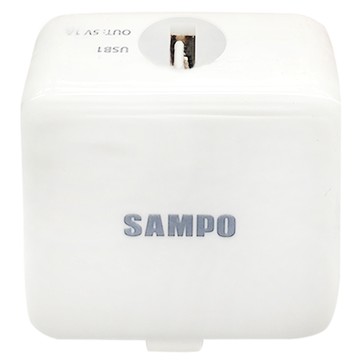 SAMPO 聲寶 雙USB 3.1A旅行用充電器 60 x 58 x 28mm  白色  1個