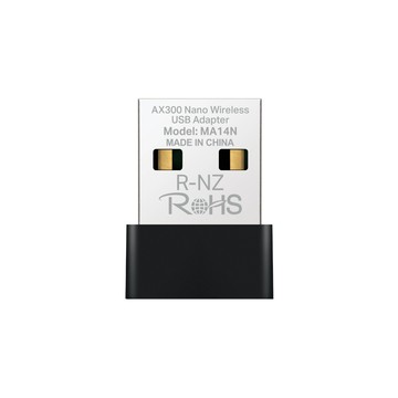 Mercusys Wi-Fi 6 AX300 微型 迷你無線網卡 網路卡 USB無線網卡 MU-MIMO 隨插即用(MA14N)