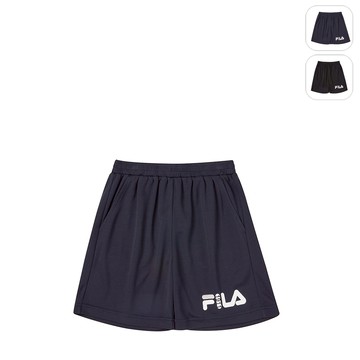 【FILA】KIDS 孩童款 吸排四分褲-丈青 1SHY-4909-NV