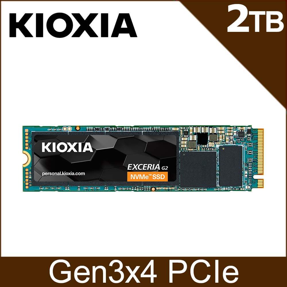KIOXIA Exceria G2 SSD M.2 2280 PCIe NVMe 2TB Gen3x4推薦| PChome