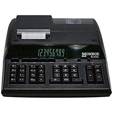 (1) Monroe 8145X 14-Digit Printing Calculator with Dual Memory Functio