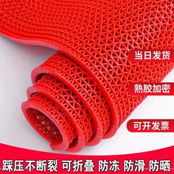 加厚防滑墊鏤空地墊走廊廁所浴室洗澡衛生間廚房防水塑料腳墊門墊
