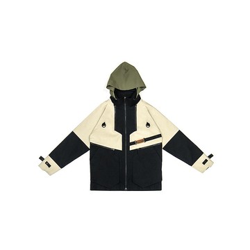 多功能拼接夾克-砂