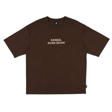 KANGOL 短T 咖啡 字母 涼感 微落肩 短袖 中性 6625101002