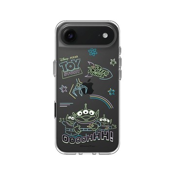 iPhone Air Clear Case（相機按鈕） 透明 - 迪士尼-玩具總動員 Toy Story - Oooohhh 霓虹世界