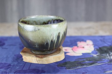 【送禮好物】天然落灰 柴燒茶碗 名家葉敏祥手作 230ml