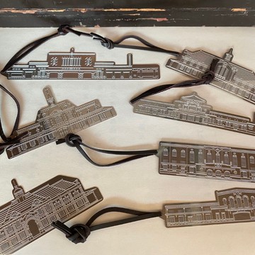 台鐵經典車站紀念書籤 金屬書籤 車站造型書籤 集創意 TR台灣鐵道