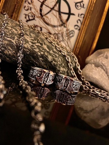 【凱爾特系列】戰斧凱爾特/純銀/雙色/戒指