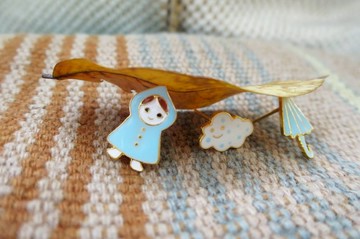 雨天娃娃 耳針 耳夾