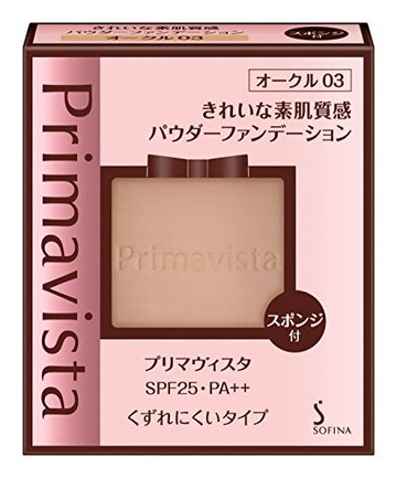 Prima Vista beautiful skin texture powder foundation Ocher 03 SPF25 PA ++ 9g