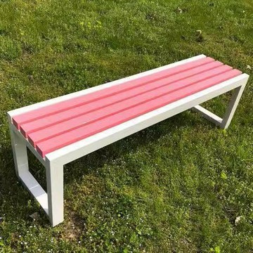 公園休息戶外長椅室外長凳防腐實木座椅條凳排椅凳子庭院休閑鐵藝[DD051610]