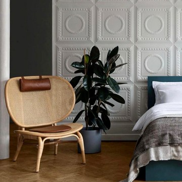 北歐遊牧藝術藤椅手工編織真藤沙發椅工程家具民宿創意休閒椅 雙11全館免運