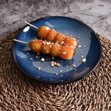 Homely Zakka 星空窯變釉 陶瓷餐盤碗餐具_小圓平盤