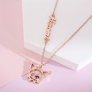 【STORY故事銀飾】酷洛米外框訂製字母純銀項鍊