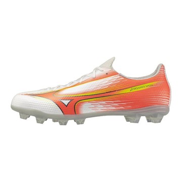 MIZUNO α3 SELECT 成人足球釘鞋 白橘紅 P1GA266554 【樂買網】