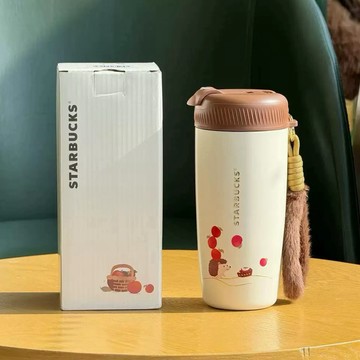 星巴克杯子2026新年禮物派對甜心簡約卡通大容量便攜不鏽鋼雙飲口隨行杯