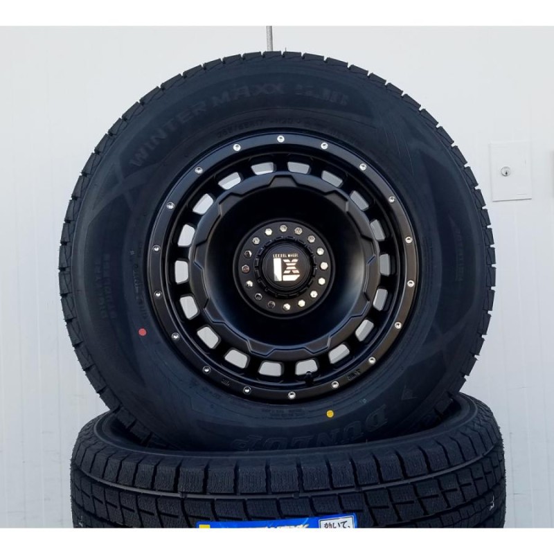 超美品バリ溝‼️265/65R17 PCD139.7スタットレスタイヤホイール4本