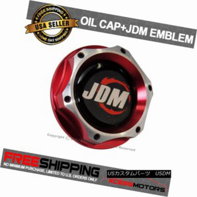 エンジンオイルフィラーキャップHonda AcuraでアルミニウムJDMレッドクローム2トーンツイストに適合 通販  LINEポイント最大10.0%GET | LINEショッピング