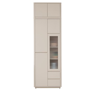 直人木業-UL莫蘭迪奶油風高被櫥書櫃79公分