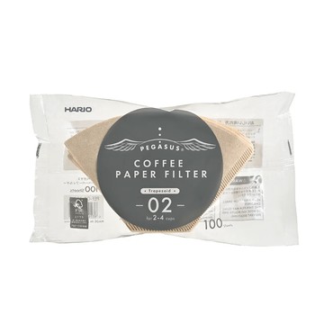 HARIO 好璃奧 原色台型02濾紙 2~4杯  1包  100張