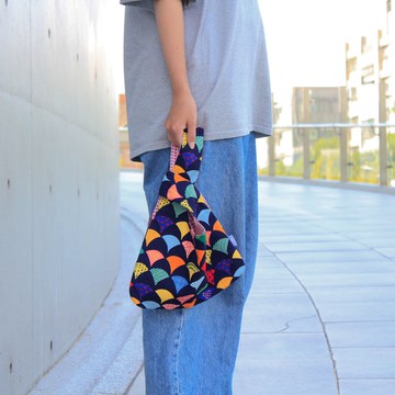 【日本棉布】大正鱗片 交叉手腕包