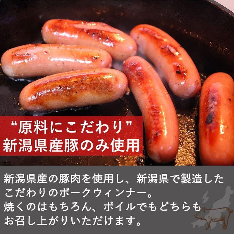 新潟県産豚使用 ウインナーソーセージ 1kg(500g×2袋) 国産 ポークウィンナー 大容量 クール冷凍