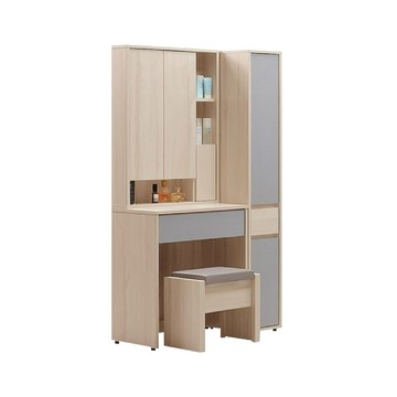 ASSARI 水芳2.8尺化妝桌椅組(寬84x深41x高163cm)