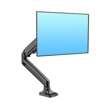 易控王 KLC-DS110 桌上型螢幕支架 氣壓式手臂 適用17~35吋 承重10KG 多角度調節 (10-344)