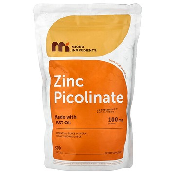 Micro Ingredients, Zinc Picolinate, 300 Softgels (50 mg per Softgel)