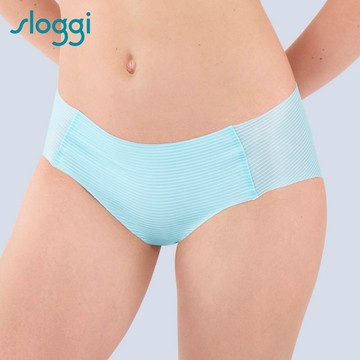 sloggi-ZERO FEEL LIGHT 零感輕透系列 中腰小褲 薄荷藍