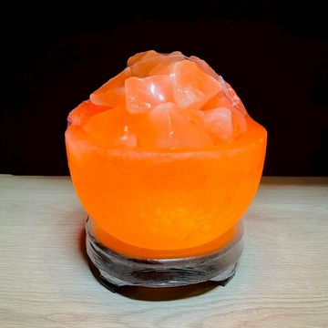 輝輝居家｜聚寶盆鹽燈 17公分 天然喜馬拉雅玫瑰鹽燈 聚財鹽燈 招財鹽燈 擺設 隨機出貨 贈禮 開幕 入厝