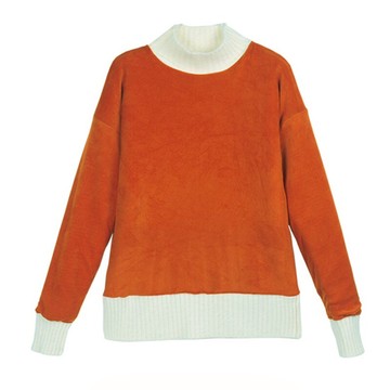 毛衣2021年新款寬松外穿女士半高領加絨加厚秋冬水貂絨針織打底衫