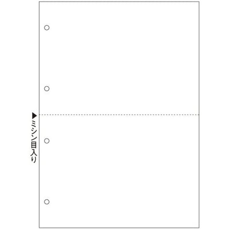 ヒサゴ マルチプリンタ帳票 A4白紙2面4穴 (1200枚) BP2003Z
