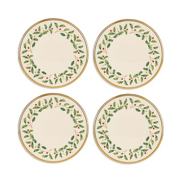 Lenox Holiday Dinnerware Salad Plates, Set of 4