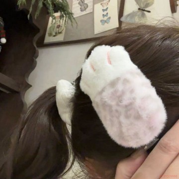闆娘推薦🌈原宿辣妹可愛小貓爪髮夾髮飾夾子毛絨秋冬劉海夾髮卡頭飾女韓版