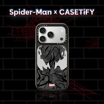 蜘蛛人 Spider-Man x CASETiFY 聯名系列 Venom Mask iPhone18/17 Pro/Pro Max手機保護殼 Magsafe兼容