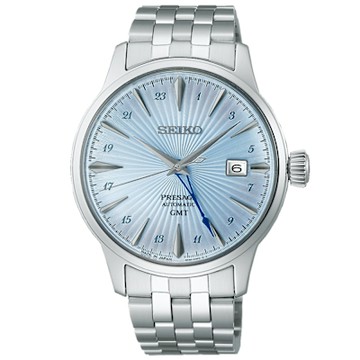 SEIKO 精工 PRESAGE 調酒師 雞尾酒GMT兩地時間機械SSK037J1/4R34-00J0B