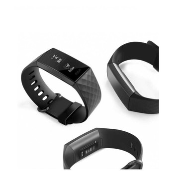 矽膠錶帶fitbit charge 3 / 4 / se 智慧 智能 手錶 替換純色 運動 菱形