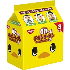 日清食品 0秒チキンラーメン ミニサイズ(スナック おつまみ) 3食パック 90G×9個