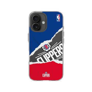 iPhone 16 Clear 透明 - NBA - 熱血系列-洛杉磯快艇 L.A Clippers - Sweat and Tears
