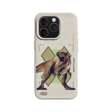 iPhone 16 Pro SolidX 貝殼灰 - Jurassic Park/ Jurassic World - 暴龍
