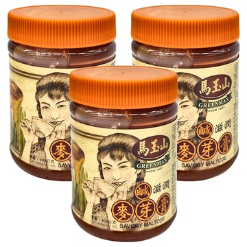 馬玉山 鹹 麥芽膏  400g  3個